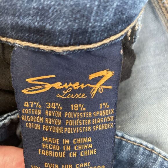 7 Seven For All Mankind Women’s Luxe Stretch Jeans/leggings Size 22 - Picture 10 of 10